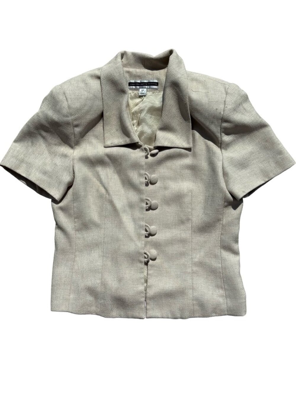 Amanda Smith Petites Champagne Blouse 10P